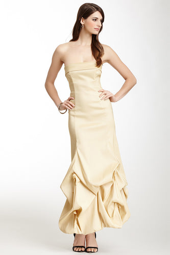 Tafetta Glamour Balloon Dress - Lt Gold