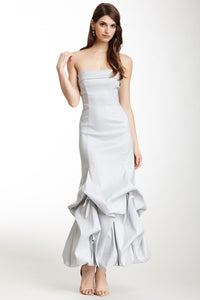 Taffeta Glamour Balloon Dress - Silver